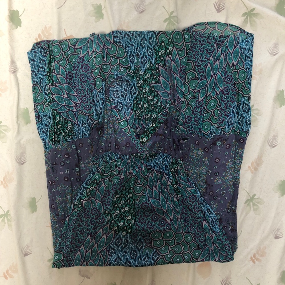 Akziala Boho Spaghetti Maxi Dress